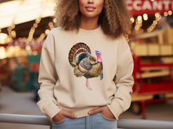 vintage turkey sweatshirt, thanksgiving sweatshirt, cute turkey shirt, vintage fall sweatshirt, autumn shirt tee, thanks