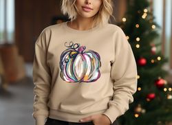 watercolor pumpkin tshirt, colorful pumpkin shirt, watercolor pumpkins, halloween shirt, autumn shirt, cute fall shirt,