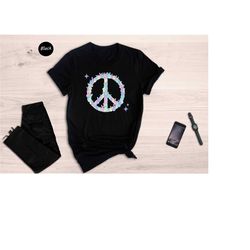 easter egg peace sign shirt, hippie easter shirt, cute easter gift, peace t-shirt, easter egg shirt, easter day gift, ha