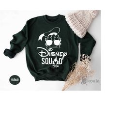 disney squad duck 2024 sweatshirt, disney squad sweatshirt, disney vacation, disney trip sweatshirt, disney group sweats