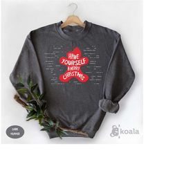 have yourself a merry christmas sweatshirt, cookie sweatshirt, christmas lights sweatshirt, christmas cookie sweatshirt,