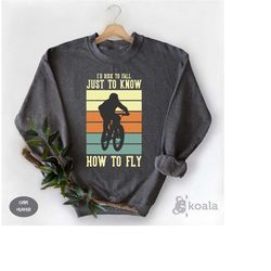 i'd risk to fall just to know how to fly sweatshirt, risk to fall sweatshirt, how to fly sweatshirt, motorcycle dad swea