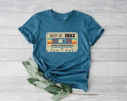 30th birthday gifts shirt, vintage 1993 birthday shirts, 30th birthday gifts for men, 30th birthday gifts for women, cla