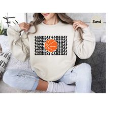 game day sweatshirt, basketball shirt, basketball lover, basketball, basketball player, basketball mom tee, basketball g