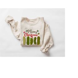 merry pickle chrstmas sweater,christmas pickle sweater,vintage pickle,holiday sweater,pickle lover gift,christmas sweats