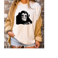 comfort colors monkey shirt, monkey lover shirt, animal lover shirt, monkey tshirt, cute animal shirt, monkey gifts, ani
