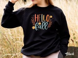 hello fall sweatshirt, thanksgiving sweater, family sweatshirt, funny thanksgiving shirt, women fall sweater, cute autum