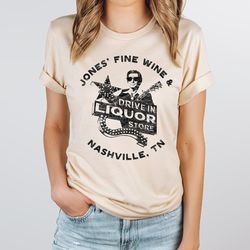 george jones, lawnmower, cowboys, beer, country music, party, western, liquor, shirt, graphic tee, tshirt, retro, vintag