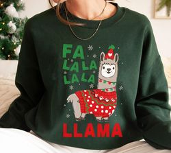 fa la la la la la llama christmas shirt, a very merry christmas , xmas holiday season, christmas party gift