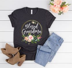 blessed grandma shirt,grandma shirt christmas,grandma gift,best grandma,floral grandma shirt,gift for grandma,mothers da