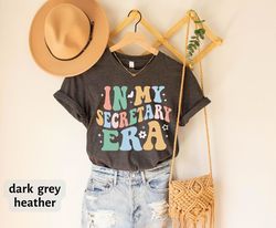 in my secretary era t-shirt, secretary shirt, cute secretary gift, school secretary shirt, admin shirt gift, school shir