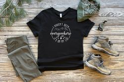 i haven't been everywhere but it's on my list, world traveler shirt, vacation shirt, adventure shirt, gift for traveler,