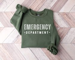 emergency department crewneck sweatshirt, er nurse shirt, er nurse sweatshirt, retro emergency nurse shirt, er nurse gif