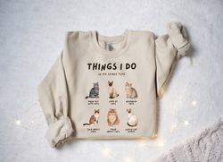 things i do in my spare time funny shirt, cat shirts for women,cat lover gift,cat girl shirt,funny cat shirt,gift for wo