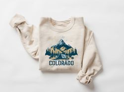 colorado sweatshirt, rocky mountain tee, camping shirt, vintage colorado mountain shirt, colorado gift, colorado state s