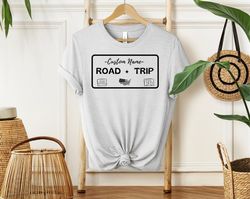 road trip shirt, personalized road trip shirt, matching trip shirt, license plate shirt, group road trip shirt,