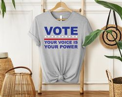 vote shirt, your voice is your power voting shirt, voting shirt, politics shirt, vote shirt women, election shirt for wo