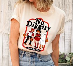 no diggity bout to bag it up shirt, trick or treating shirt, halloween shirts, funny halloween tee, ironic spooky shirts