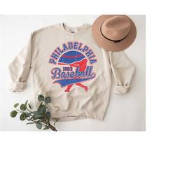 philadelphia baseball sweatshirt vintage crewneck distressed women unisex retro shirt throwback aesthetic hoodie gift fo