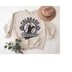 vintage colorado baseball crewneck retro sweatshirt throwback sweater fan t-shirt unisex hoodie women tee cute shirt