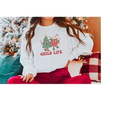 child life specialist sweatshirt christmas tree child life sweater child life gift child life specialist advocate xmas c