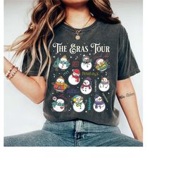 the eras tour snowman shirt, snowman christmas shirt, santa  snowman christmas shirt, snowman lover shirt, holiday shirt