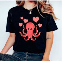 cute octopus shirt, octopus wearing a beanie shirt, octopus art octopus tshirt, funny octopus shirt, kraken shirt, graph