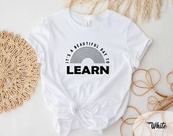 its a beautiful day teacher shirt, back to school retro kindergarten teacher tee, first day for learning, gift for teach