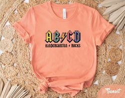 abcd kindergarten school shirt, back to school shirt, funny teacher shirt, school shirt, school toddler shirt, music tea