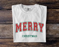 retro christmas comfort colors shirt, merry christmas, vintage christmas shirt, retro holiday shirt, holiday t-shirt, mi