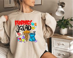 pharmacy squad sweatshirt, pharmacy hoodie, pharmacist sweater, pharmacy gift, pharmacy student, school nurse, pharmacy