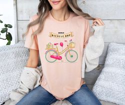 bicycle mom shirt, womens bike shirt, world bicycle day shirt, gift for biker, mountain bike shirts, bicycle lover gift,