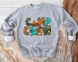 camp crew sweatshirt, camper sweatshirt, campfire sweatshirts, marshmallow gift, gift for campers, camp lover gift, natu