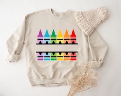 crayon name sweatshirt, crayon teacher sweatshirt, personalized teacher sweatshirt, teacher appreciation gift, cu