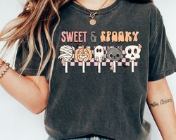 retro halloween candy shirt, sweet and spooky shirt, trick or treat, spooky season tee, spooky halloween shirt, fall vib