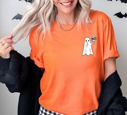 cute ghost shirt, halloween shirt, ghost shirt, halloween tee, boo shirt, spooky season shirt, stay spooky shirt, funny