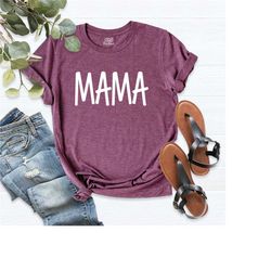 mama shirt, mothers birthday tee, mothers day gift, first mothers day tee, gift for mother, mom life shirt, mama mom mom