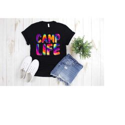 camp life t-shirt, camp lover tee, assorted campers, vibe shirt camping, tshirt colorful camp, love camping tee, camp cr