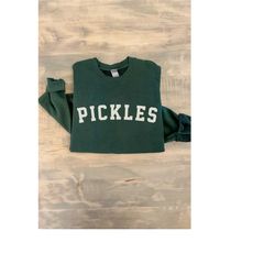 pickle sweatshirt, funny trending pickle crewneck sweatshirt, gifts for pickle lovers, canned pickles shirt, comfy cozy