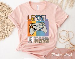 level 100 days of school completed,game lover gift,funny school shirt,100 days of school shirt boys,100 magical days of