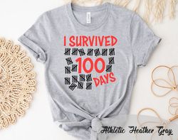 teacher shirt, teacher gifts,eye survived 100 days shirt, teacher appreciation shirt, teacher 100 days brighter, 100 day
