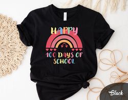 happy 100 days of school shirt, 100 days of school, teacher gifts, teacher appreciation, 100 days brighter, back to scho