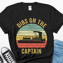 funny boating men's shirt, pontoon lover gift for women, sailing t-shirt for him, papa boat owner tee from wife, father'