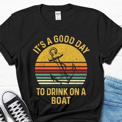 husband boating lover gift for him, pontoon owner shirt for men, papa sailing tee, boat men's gifts from wife, father's