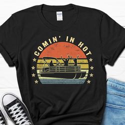 husband boating gift for him, pontoon shirt for men, dad sailing lover tee, funny boat owner men's gifts from wife, fath