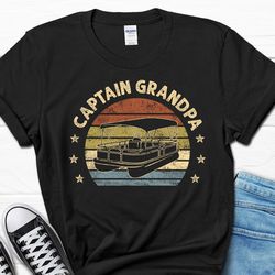 grandpa boating shirt, pontoon lover gift for him, papa sailing tee for men, boat owner men's gifts from wife, father's