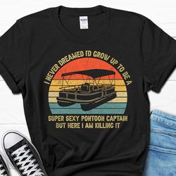 funny boating men's gift, pontoon owner shirt for him, sailing tee for men, boat lover gifts from wife, husband dad fath