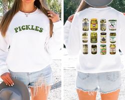 vintage canned pickles sweatshirt, pickle lovers sweatshirt, canning hot peppers, refrigerator pickles, national pickle