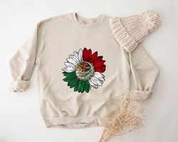 mexico sunflower sweatshirt, mexican day of independence sweatshirt, proud hispanic sweatshirt, national hispanic herita