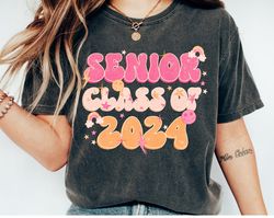 senior 2024 shirt, senior shirt, retro senior shirt, class of 2024 shirt, graduation shirt, graduation shirt, retro font